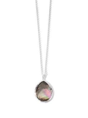 IPPOLITA sterling silver Rock Candy® Large Teardrop black shell necklace