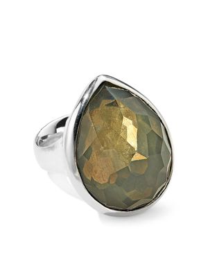 IPPOLITA sterling silver Rock Candy® Teardrop pyrite cocktail ring