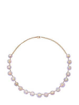 Irene Neuwirth 18kt rose gold One Of A Kind Tropical Flower crystal opal necklace - Pink