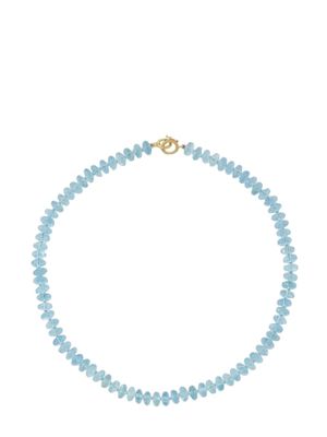 Irene Neuwirth 18kt yellow gold Beaded Candy aquamarine necklace