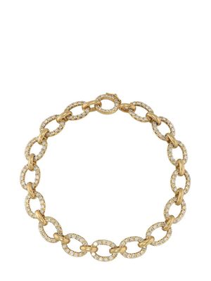 Irene Neuwirth 18kt yellow gold medium oval link diamond bracelet