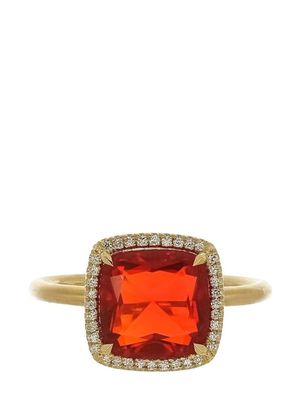 Irene Neuwirth 18kt yellow gold One Of A Kind fire opal and diamond ring