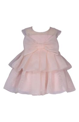 Iris & Ivy Bow Organza Dress in Blush