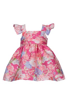 Iris & Ivy Floral Flutter Sleeve Party Dress & Bloomers in Pink
