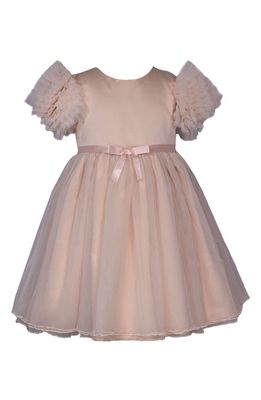 Iris & Ivy Kids' Puff Sleeve Dress in Blush 