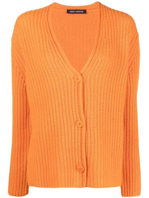 Iris Von Arnim chunky-knit cardigan - Orange