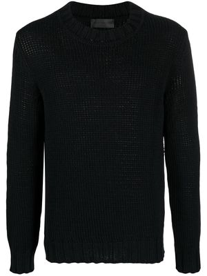 Iris Von Arnim chunky-knit long-sleeve jumper - Black