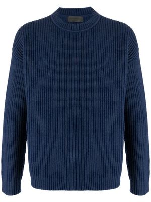 Iris Von Arnim fisherman's-knit cashmere jumper - Blue