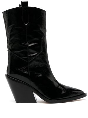 IRO 100mm western-style leather boots - Black