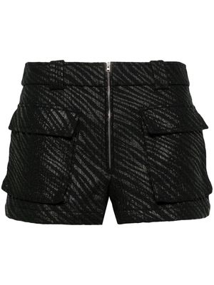 IRO Alecia zebra-print shorts - Black