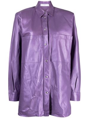 IRO Alegre leather shirt - Purple