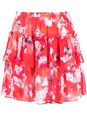 IRO Andri Ruffled mini skirt - Red