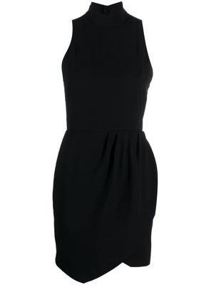 IRO asymmetric-design high-neck dress - Black