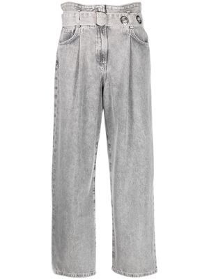 IRO belted cotton jeans - Grey