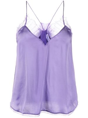 IRO Berwyn silk cami top - Purple