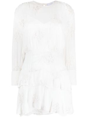 IRO broderie-anglaise ruffled minidress - White