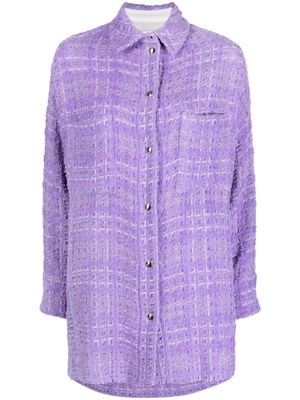 IRO button-down fastening tweed jacket - Purple