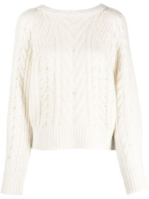 IRO cable-knit wool-blend jumper - Neutrals