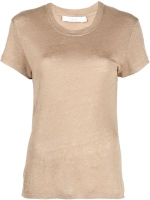 IRO cap-sleeve T-shirt - Brown