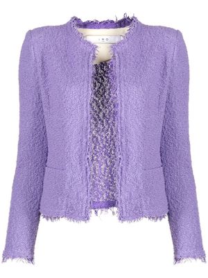IRO cropped tweed jacket - Purple