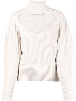 IRO cut-out detail knit jumper - Neutrals