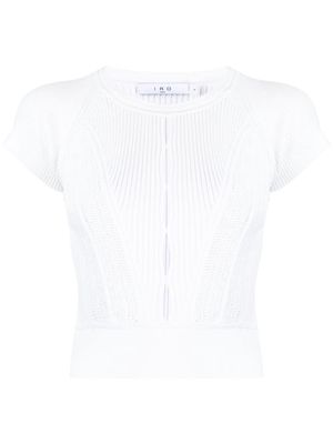 IRO cut-out knit T-shirt - White