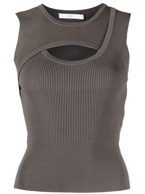 IRO cut-out layered vest - Grey