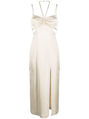 IRO cut-out midi dress - Neutrals