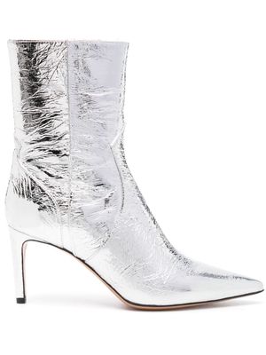 IRO Davy 80mm leather boots - Silver