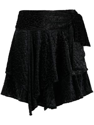 IRO draped asymmetric skirt - Black