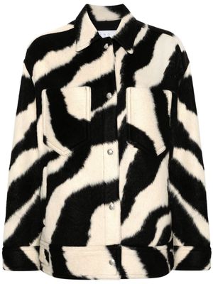 IRO Edwina zebra-jacquard jacket - Neutrals