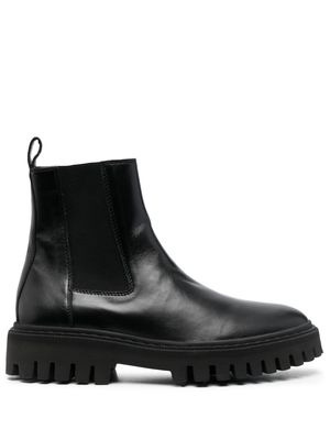 IRO elasticated leather boots - Black