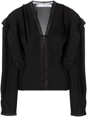 IRO Elea lace-detail blouse - Black