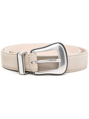 IRO embossed-buckle detail belt - Neutrals