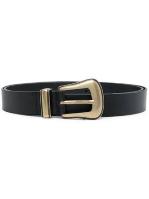 IRO embossed buckle-fastening belt - Black