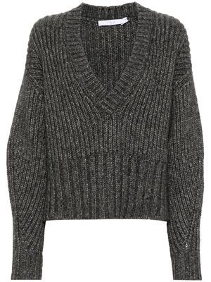 IRO Ewenn chunky-knit cropped jumper - Grey