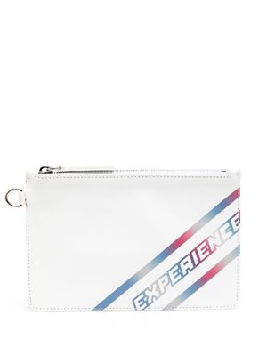 IRO Experience leather clutch bag - White