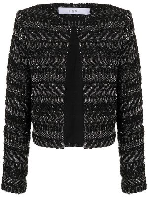 IRO fitted tweed jacket - Black