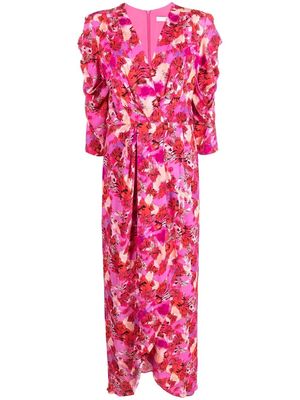 IRO floral-print midi dress - Pink