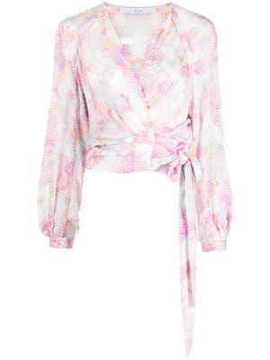 IRO Freddi V-neck wrap blouse - Pink