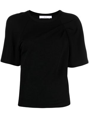 IRO gathered wide-sleeve T-shirt - Black