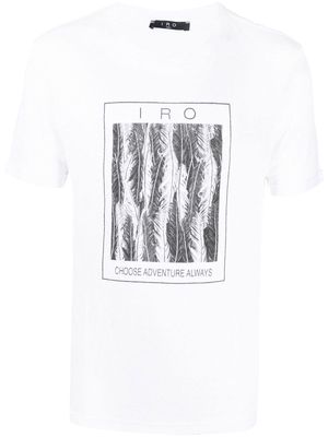 IRO graphic-print linen T-shirt - White
