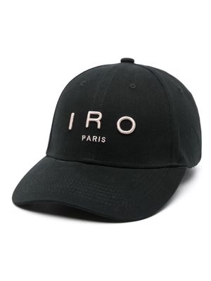 IRO Greb embroidered cotton cap - Black