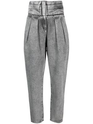 IRO high-rise tapered jeans - Grey