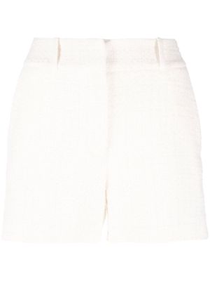 IRO high-waist bouclé mini shorts - Neutrals