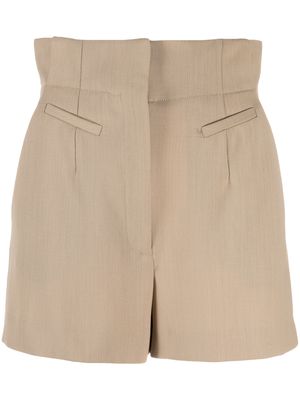 IRO high-waist tailored shorts - Brown