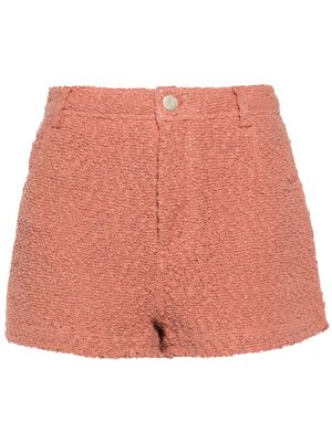 IRO high-waisted bouclé shorts - Pink