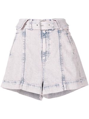 IRO high-waisted denim shorts - Pink