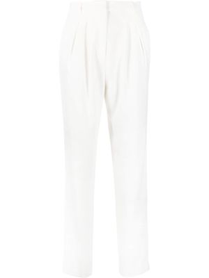 IRO high-waisted tapered-leg trousers - White