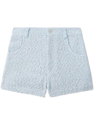 IRO high-waisted tweed shorts - Blue